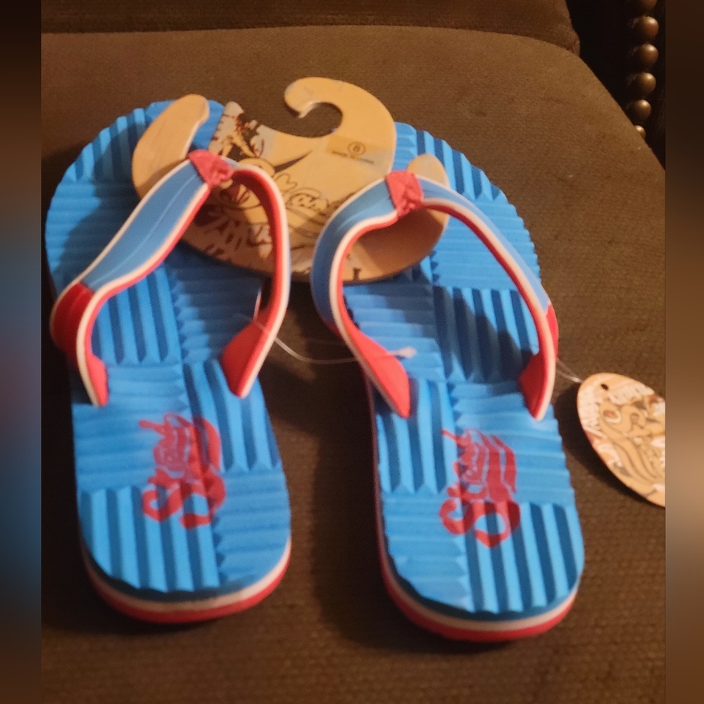 Strand Blue and Red Women's Slippers